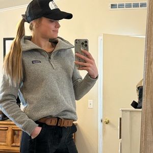 Patagonia Grey Half Zip Sweater